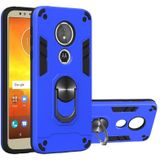 For Motorola Moto E5(EU Version) / G6 Play 2 in 1 Armour Series PC + TPU Protective Case with Ring Holder(Dark Blue)