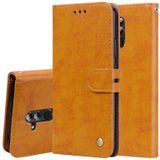 Business Style Oil Wax Texture Horizontal Flip Leather Case for Huawei Mate 20 Lite  with Holder & Card Slots & Wallet (Brown)