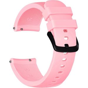 Crazy Horse Texture Silicone Wrist Strap for Huami Amazfit Bip Lite Version 20mm (Pink)