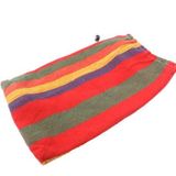 Blue Stripe Single Widening Camping Outdoor Canvas Hammock  Size: 280cm x 100cm