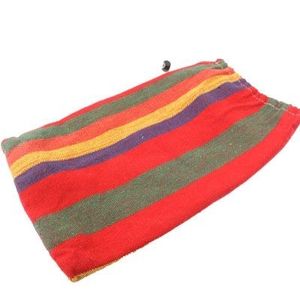 Blue Stripe Single Widening Camping Outdoor Canvas Hammock  Size: 280cm x 100cm