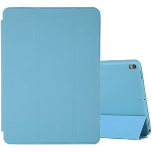 For iPad Air 3 10.5 inch Horizontal Flip Smart Leather Case with Three-folding Holder(Sky Blue)