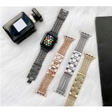 Creatieve ketting roestvrijstalen metalen horlogeband voor Apple Watch Series 6 & SE & 5 & 4 40mm