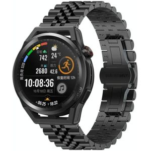 Voor Huawei Watch GT Runner Five Bull halfronde roestvrijstalen horlogeband + riemverwijderingsgereedschap