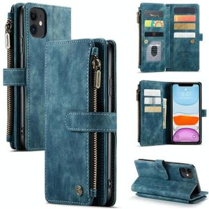 Caseme-C30 PU + TPU Multifunctionele Horizontale Flip Lederen Case met Houder & Card Slot & Portemonnee & Zipper Pocket voor iPhone 11
