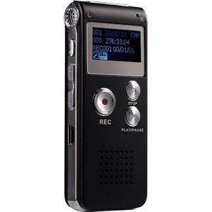 SK-012 8GB Voice Recorder USB Professional Dictaphone Digital Audio With WAV MP3 Player VAR Function Record(Black)