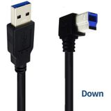 JUNSUNMAY USB 3.0 A mannelijk naar USB 3.0 B mannelijk adapterkabelsnoer 1 6 ft/0 5 m voor dockingstation  externe harde stuurprogramma's  scanner  printer en meer
