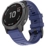 For Garmin Fenix 6 22mm Smart Watch Quick Release Silicon Wrist Strap Watchband(Dark Blue)