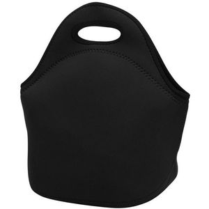Portable Zipper Handbags Diving Neoprene Lunch Bag(Beige)