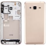 Battery Back Cover + Middle Frame Bezel for Galaxy J3 (2016) / J320 (Double card version)(Gold)