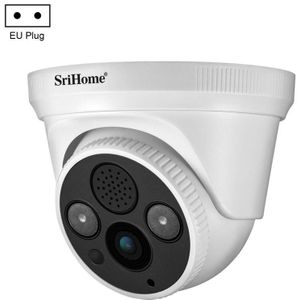 SriHome SH030 3.0 Million Pixels 1296P HD IP Camera  Support Two Way Talk / Motion Detection / Humanoid Detection / Night Vision / TF Card  EU Plug
