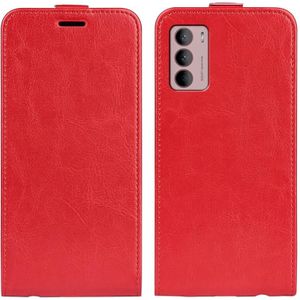 Voor Motorola Moto G42 R64 Textuur Vertical Flip Leather Phone Case