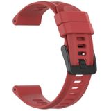 For Garmin Forerunner 955 22mm Solid Color Silicone Watch Band(Red)