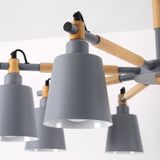 Living Room Super Bright Simple Modern Atmosphere Home Restaurant Bedroom Lamp Macaron Ceiling Lamp  8 Heads