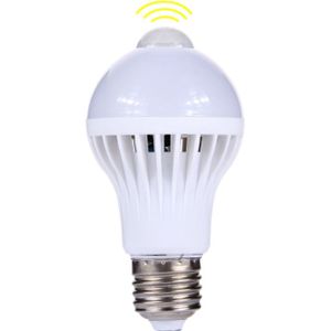 E27 5WInfrared Motion Sensor LED-lamp  Sensor afstand: 4-6m  AC 85-265V