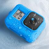 Silicone Protective Case Cover with Wrist Strap for GoPro HERO8 Black(Blue)