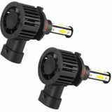 F8 9005 2 PCS 22W 3000LM 6000K Four Side DOB LED Headlight Fog Light Bulbs High Beam Conversion Kit DC 9-32V