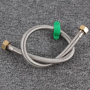 3m Copper Hat 304 Stainless Steel Metal Knitting Hose Toilet Water Heater Hot And Cold Water High Pressure Pipe 4/8 inch DN15 Connecting Pipe