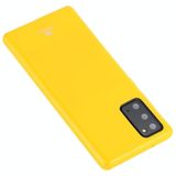 For Samsung Galaxy Note20 GOOSPERY JELLY Full Coverage Soft Case(Yellow)
