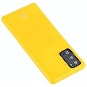 For Samsung Galaxy Note20 GOOSPERY JELLY Full Coverage Soft Case(Yellow)
