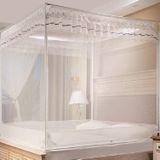 Household Free Installation Thickened Encryption Dustproof Mosquito Net  Size:200x220 cm  Style:Full Bottom(White)