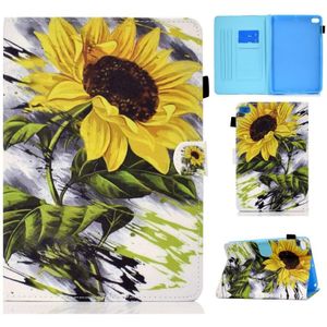 Painted Pattern TPU Horizontal Flip Leather Protective Case For iPad mini /mini 2/mini 3/mini 4(Sun Flower)
