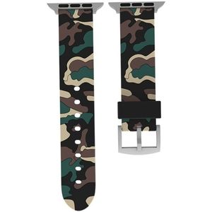 For Apple Watch Series 3 & 2 & 1 42mm Fashion Camouflage Pattern Silicone Watch Strap(Apricot)