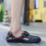 Mannen beach sandalen zomer sport casual schoenen slippers  maat: 44 (zwart)