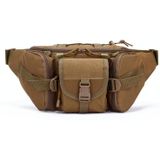 D05 Outdoor Sports Waterproof Waist Bag Fishing Multifunctional Chest Bag  Size: Free Size(Khaki)