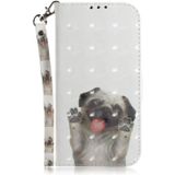 For Galaxy S20 3D Formula Pattern Magnetic Attraction Horizontal Flip Leather Case with Lanyard  Support Holder & Card Slot & Wallet(Pekingese Dog)