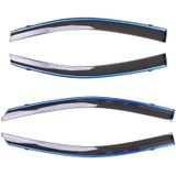 4 PCS Window Sunny Rain Visors Awnings Sunny Rain Guard for Toyota Vios 2014-2018 Version