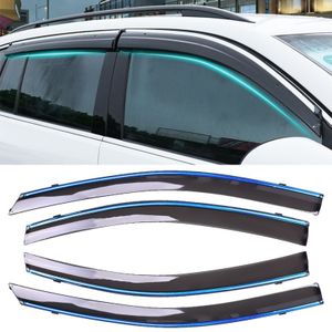 4 PCS Window Sunny Rain Visors Awnings Sunny Rain Guard for Toyota Vios 2014-2018 Version