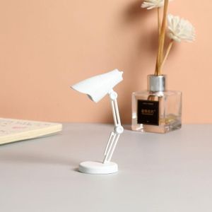 LED opvouwbare mini magnetische bureaulamp met clip (LD01 wit)