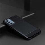 For Oneplus Nord N200 5G MOFI Gentleness Series Brushed Texture Carbon Fiber Soft TPU Phone Case(Blue)