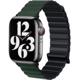 TPU magnetische horlogeband voor Apple Watch-serie 8 & 7 41 mm / SE 2 & 6 & SE & 5 & 4 40 mm / 3 & 2 & 1 38 mm (zwart + blauw)