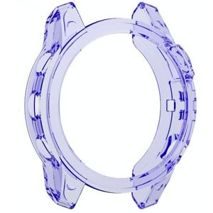 Voor Garmin Fenix 7 TPU half-pack snoep kleur horloge koffer (transparant blauw)