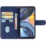 Voor Motorola Moto G22 lederen telefooncase