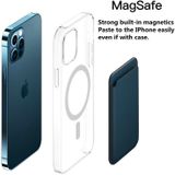 Magsafe Magnetische Leer Kaart Case Holster voor iPhone 12/13 (Pink)