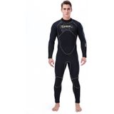 SLINX 1106 5mm Neoprene + Towel Lining Super Elastic Wear-resistant Warm Semi-dry Full Body One-piece Wetsuit for Men  Size: S