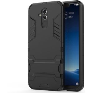 Shockproof PC + TPU Case for Huawei Mate 20 Lite  with Holder(Black)