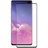 ENKAY Hat-Prince 0.26mm 9H 3D Curved Surface Full Screen Cover Hot Bending Tempered Color Film for Galaxy S10+(Black)