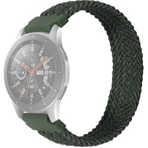 20mm Universal Nylon Weave Replacement Strap Watchband(Army Green)