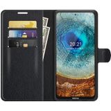 For Nokia X10/X20 Litchi Texture Horizontal Flip Protective Case with Holder & Card Slots & Wallet(Black)