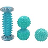 Massage Ball Plantar Fascia Ball Muscle Relaxation Fitness Ball Hand Holding Ball Style: Green Foot Bottom + Bump Peanut Ball + 7cm Tattan