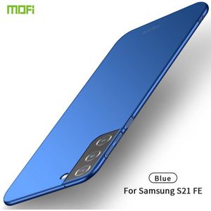 For Samsung Galaxy S21 FE MOFI Frosted PC Ultra-thin Hard Case(Blue)