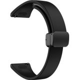 Voor Samsung Galaxy Watch 6/6 Klassieke magnetische zwarte gesp Slanke siliconen horlogeband