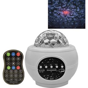 M2 8W Christmas Starry Sky Laser Projection Atmosphere Light Rotating Starry Dynamic Water Pattern Sleeping Light  Specification:USB(White)