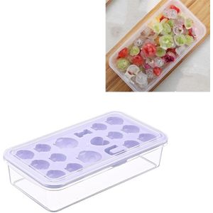 Creative DIY Home Ice Cream Mold Ice Lattice Penguin Shape Homemade Ice Cubes with Lid Ice Box(Purple)