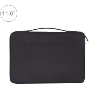 11.6 inch Fashion Casual Polyester + Nylon Laptop Handbag Briefcase Notebook Cover Case  For Macbook  Samsung  Lenovo  Xiaomi  Sony  DELL  CHUWI  ASUS  HP(Black)