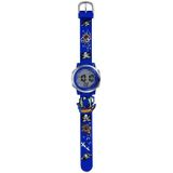 JNEW A380-20092 Kinderen Cartoon 3D Piratenschip Waterdichte Tijd Cognitieve Multifunctionele Sports LED Electronic Watch